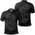 Hawaii Anchor Hibiscus Flower Vintage Polo Shirt Grey Unisex Black - Polynesian Pride