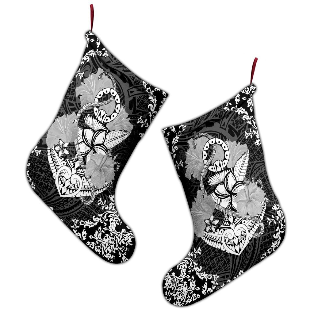 Hawaii Anchor Hibiscus Flower Vintage Christmas Stocking - AH - Polynesian Pride