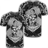 Hawaii Anchor Hibiscus Flower Vintage T Shirt Unisex Black - Polynesian Pride