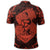 Hawaii Anchor Hibiscus Flower Vintage Polo Shirt Orange - Polynesian Pride