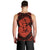 Hawaii Anchor Hibiscus Flower Vintage Tank Top - AH - Orange - Polynesian Pride