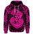 Custom Hawaii Anchor Hibiscus Flower Vintage Hoodie Pink - Polynesian Pride