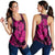 Hawaii Anchor Hibiscus Flower Vintage Racerback Tank - AH - Pink Black - Polynesian Pride