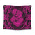Hawaii Anchor Hibiscus Flower Vintage Tapestry - AH - Pink Wall Tapestry Black - Polynesian Pride