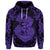 Custom Hawaii Anchor Hibiscus Flower Vintage Hoodie Purple - Polynesian Pride