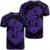 Hawaii Anchor Hibiscus Flower Vintage T Shirt Purple Unisex Black - Polynesian Pride