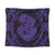 Hawaii Anchor Hibiscus Flower Vintage Tapestry - AH - Purple Wall Tapestry Black - Polynesian Pride