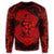 Hawaii Anchor Hibiscus Flower Vintage Sweatshirt - AH - Red - Polynesian Pride