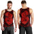 Hawaii Anchor Hibiscus Flower Vintage Tank Top - AH - Red - Polynesian Pride