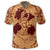 Hawaii Anchor Hibiscus Flower Vintage Polo Shirt Red Orange - Polynesian Pride
