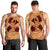 Hawaii Anchor Hibiscus Flower Vintage Tank Top - AH - Red Orange - Polynesian Pride