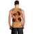 Hawaii Anchor Hibiscus Flower Vintage Tank Top - AH - Red Orange - Polynesian Pride