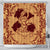 Hawaii Anchor Hibiscus Flower Vintage Shower Curtain - AH - Red Orange 177 x 172 (cm) Black - Polynesian Pride