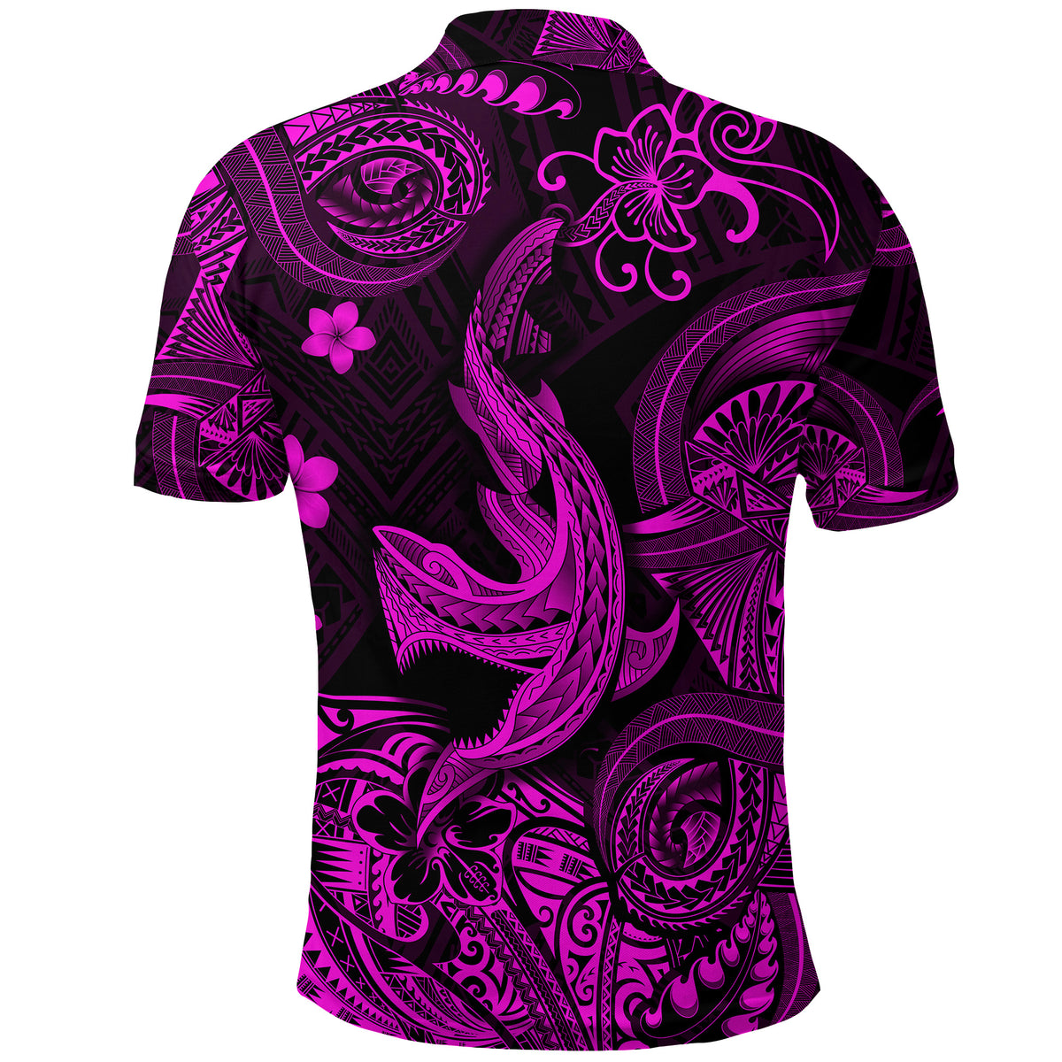 Hawaii Angry Shark Polynesian Polo Shirt Unique Style Pink LT8 - Polynesian Pride