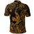 Hawaii Angry Shark Polynesian Polo Shirt Unique Style Gold LT8 - Polynesian Pride