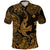 Hawaii Angry Shark Polynesian Polo Shirt Unique Style Gold NO.1 LT8 Gold - Polynesian Pride