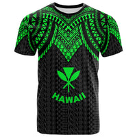 Hawaii T Shirt Polynesian Armor Style Green Unisex Art - Polynesian Pride