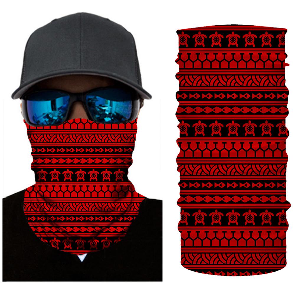 Hawaii Bandana Polynesian Tattoo Tribal Red - Polynesian Pride