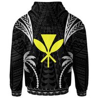 Hawaii Zip up Hoodie Blood Runs Through My Veins Style Black - Polynesian Pride