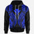 Hawaii Hoodie Polynesian Lion Head Blue Style Unisex Blue - Polynesian Pride