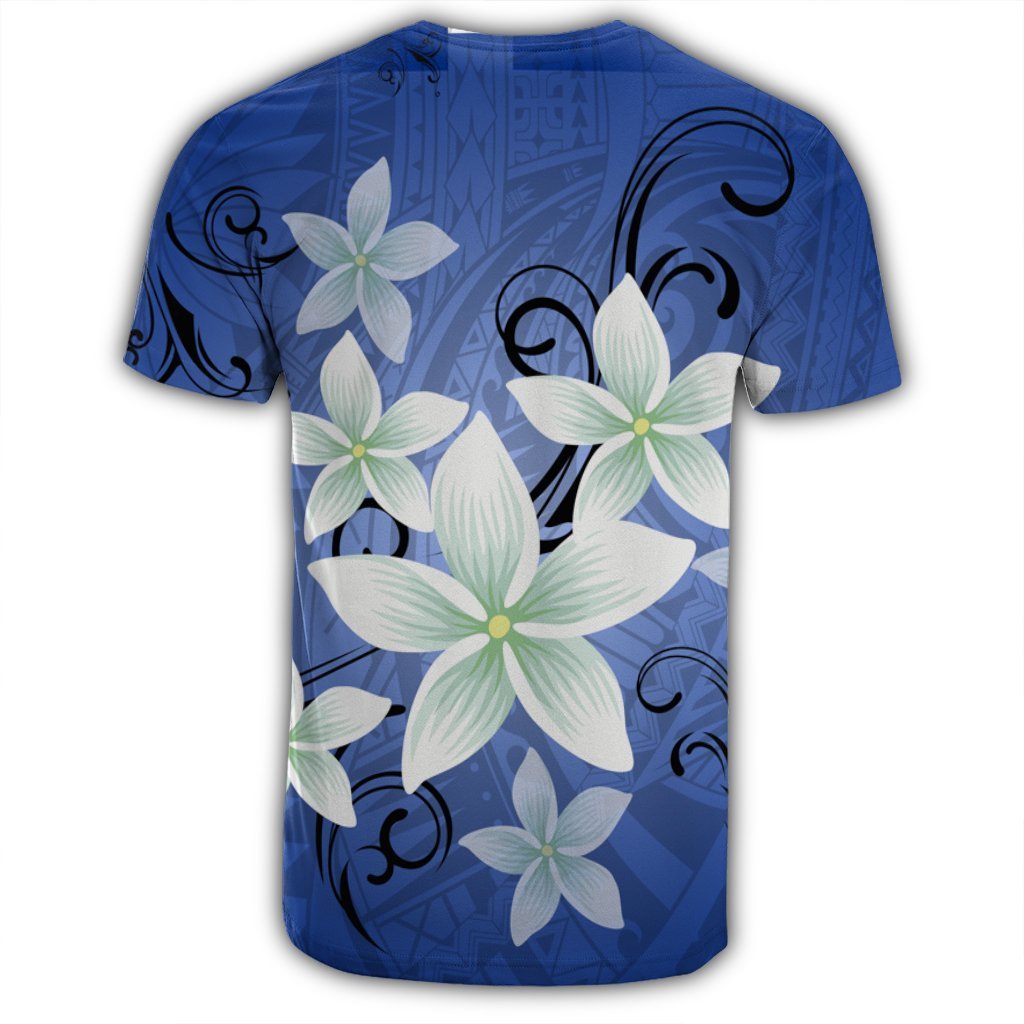 Hawaii Blue Plumeria T Shirt - Polynesian Pride