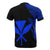 Hawaii T Shirt Polynesian Patter Blue Flash Style - Polynesian Pride