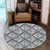 Hawaii Exotic Tropical Flowers In Pastel Colors Round Carpet - AH Round Carpet Luxurious Plush - Polynesian Pride