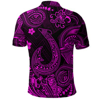 Hawaii Fish Hook Polynesian Polo Shirt Unique Style Pink LT8 - Polynesian Pride