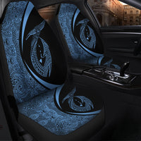 Hawaii Fish Hook Polynesian Car Seat Covers - Circle Style Pastel - AH - Polynesian Pride