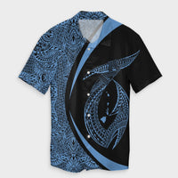 Hawaii Fish Hook Polynesian Hawaiian Shirt - Circle Style Pastel - AH Unisex Black - Polynesian Pride