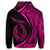 Hawaiian Fish Hook Polynesian Hoodie Circle Style Pink - Polynesian Pride