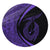 Hawaii Fish Hook Polynesian Round Carpet - Circle Style Purple - AH Round Carpet Luxurious Plush - Polynesian Pride