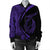Hawaii Fish Hook Polynesian Bomber Jacket - Circle Style Purple - AH - Polynesian Pride