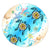 Hawaii Fresh Beach Turtle Plumeria Round Carpet - AH - Brian Style Round Carpet Luxurious Plush - Polynesian Pride