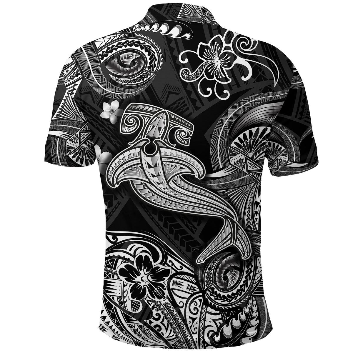 Hawaii Hammer Shark Polynesian Polo Shirt Unique Style Black LT8 - Polynesian Pride