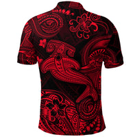 Hawaii Hammer Shark Polynesian Polo Shirt Unique Style Red LT8 - Polynesian Pride