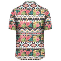 Hawaii Hibiscus Ethnic Mix Tropical Flower Hawaiian Shirt - Polynesian Pride