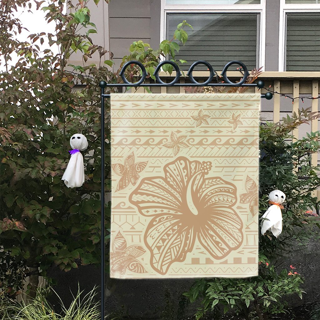 Hawaii Hibiscus Plumeria Kanaka Polynesian Vintage Flag - AH - Polynesian Pride