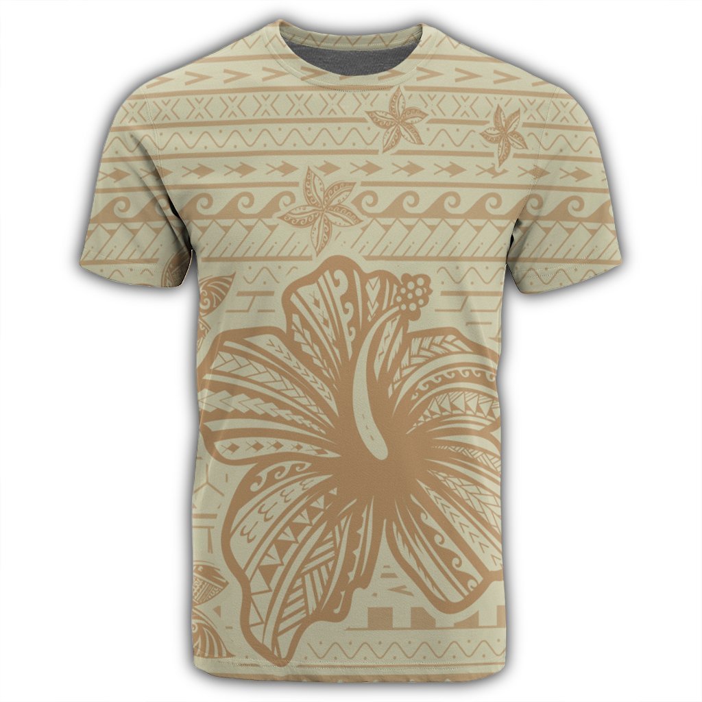 Hawaii Hibiscus Plumeria Kanaka Polynesian Vintage T Shirt - Polynesian Pride