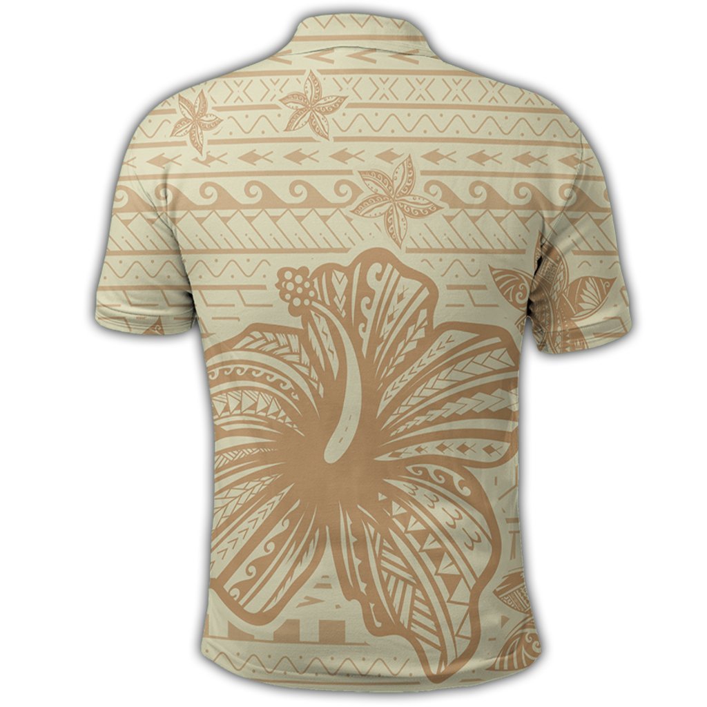 Hawaii Hibiscus Plumeria Kanaka Polynesian Vintage Polo Shirt - Polynesian Pride