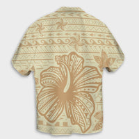 Hawaii Hibiscus Plumeria Kanaka Polynesian Vintage Hawaiian Shirt - AH - Polynesian Pride