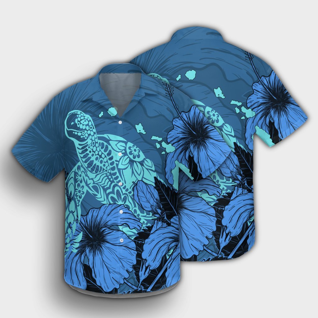 Hawaii Hibiscus Turtle Hawaiian Shirt - AH - Polynesian Pride