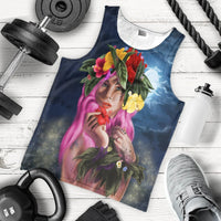 Hawaii Kanaka Colorful Hula Girl Tank Top - Dinh Style - Polynesian Pride