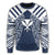 Hawaii Kanaka Football Jersey Polynesian Sweatshirt - Blue - Victor Style - AH - Polynesian Pride