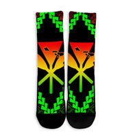 Hawaii Kanaka Kakau Polynesian Crew Socks - AH - Polynesian Pride