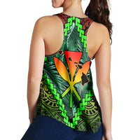 Hawaii Kanaka Kakau Tropical Polynesian Racerback Tank - AH - Polynesian Pride
