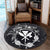 Hawaii Kanaka Turtle Hibiscus Polynesian Round Carpet - Anthea Style - AH - Polynesian Pride