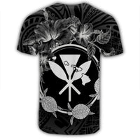 Hawaii Kanaka Turtle Hibiscus Polynesian T Shirt Anthea Style - Polynesian Pride