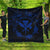 Hawaii Kanaka Turtle Hibiscus Polynesian Premium Quilts - Anthea Style Blue - AH Black - Polynesian Pride