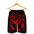 Hawaii Kanaka Turtle Hibiscus Polynesian Men's Shorts - Anthea Style Red - AH - Polynesian Pride